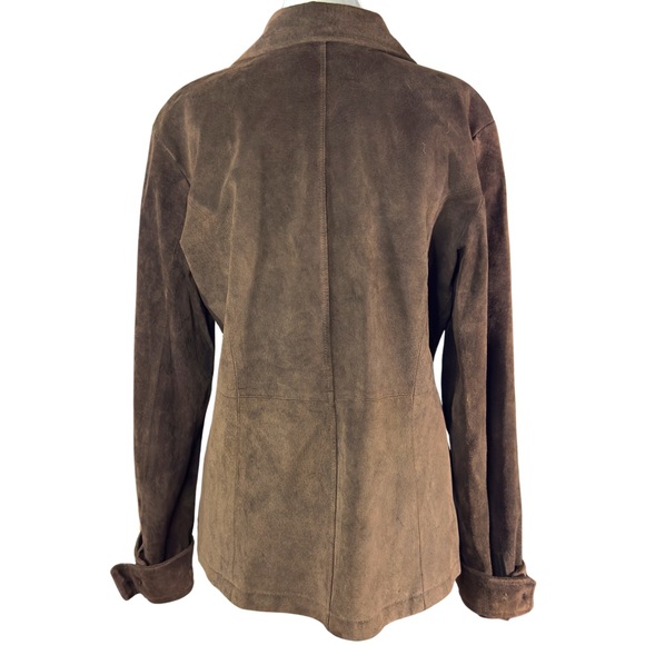 VINTAGE* B.T. LIMITED 100% Leather Button-Down Jacket - Picture 2 of 8